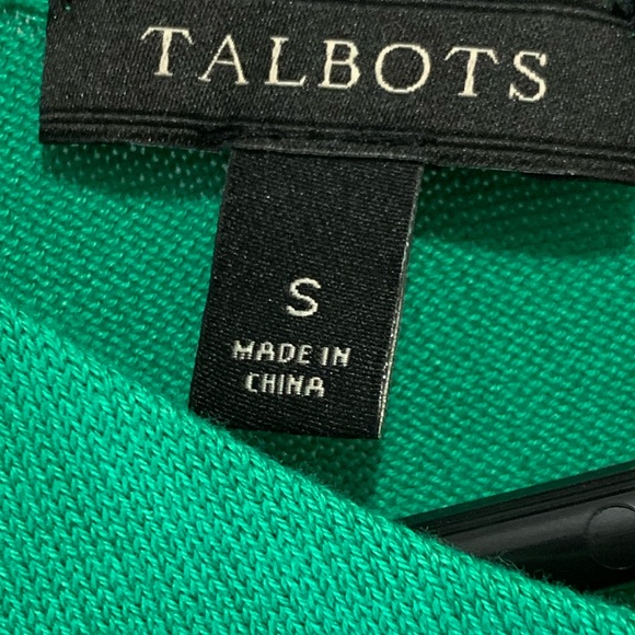 Talbots size small spring green 3/4 sleeve top like new condition - Picture 2 of 4
